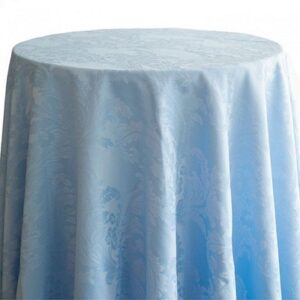 Damask Table Cloth – Pale Blue